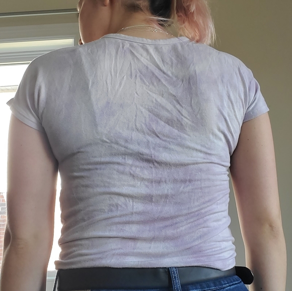 Lilac Ruched Tee - Picture 3 of 3